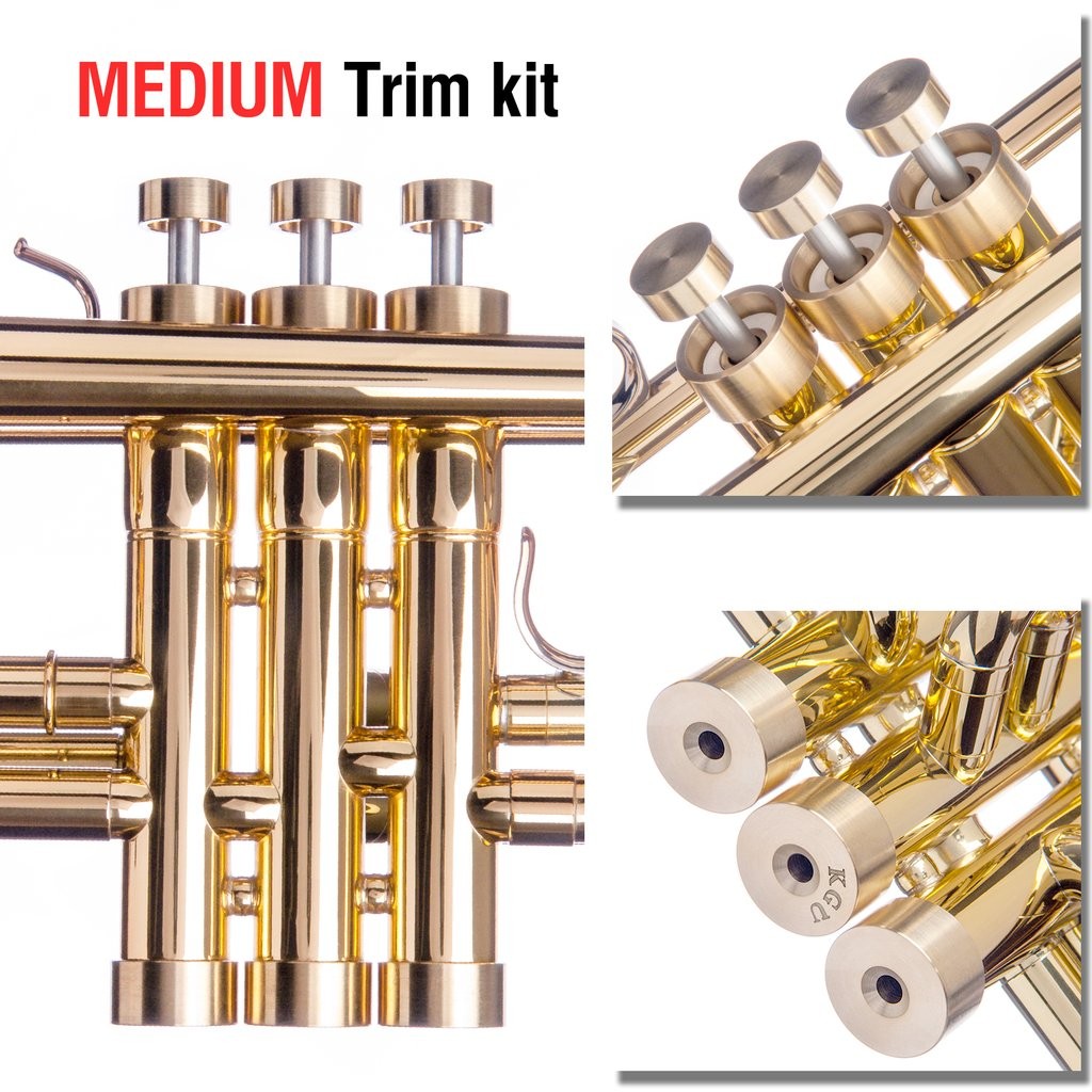 KGUBrass Custom trim kit for Bach Med. Raw Brass –