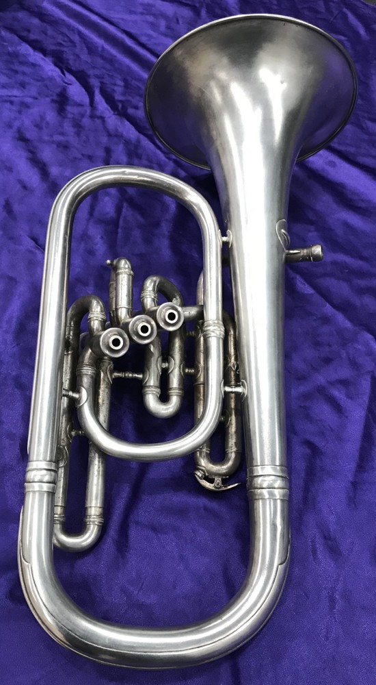Conn Eb New Wonder Front Action Upright Alto Horn – High & Low Pitch SN/  145361 Circa 1915 –