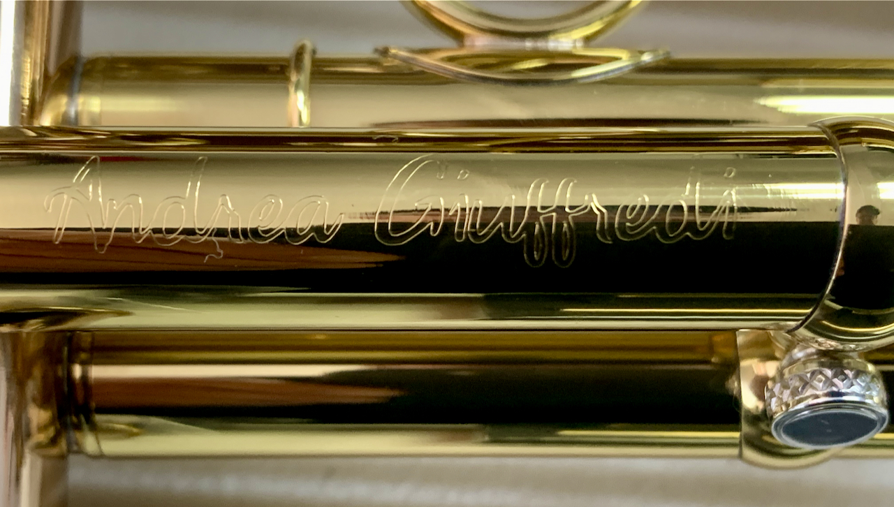 CarolBrass Andrea Giuffredi Trumpet Model Lacquer S/n AG114 (Used) - Image 21