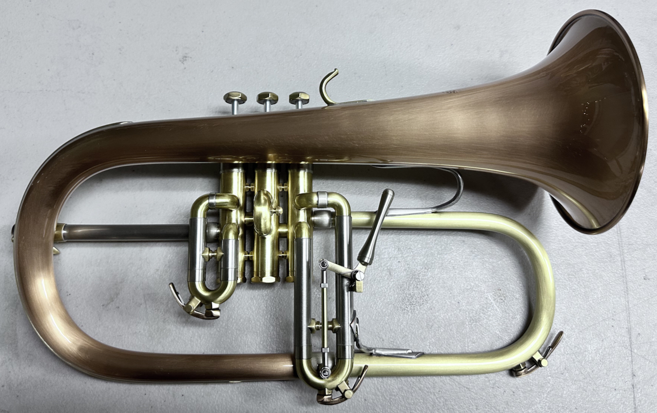 Schilke 1040FL-BrL Bb Flugelhorn S/n 72629 (w/ Rose Brass Bell, Brushed Lacquer) - Image 4