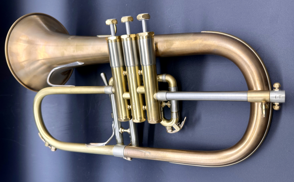 Schilke 1040 FL Bb Flugelhorn Scratched RAW BRASS S/n 64180 “Used” Like