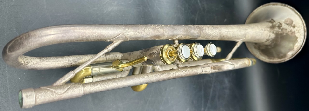 Selmer Chorus 80J S/N 87559 Silver Matte Finish with Engraving & Reeves PVA - Image 12