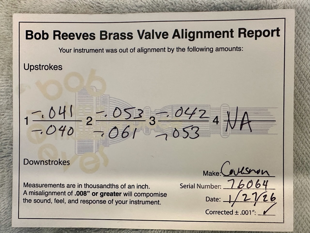 Couesnon Flugelhorn S/n 76064 W/ Reeves & Sonic Clean - Image 4