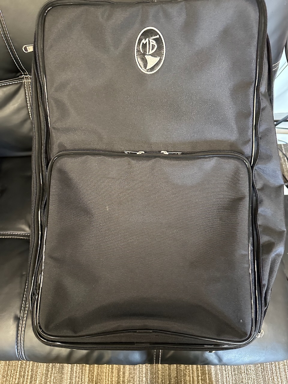 Marcus Bonna Double Trumpet Travel Case with Wheels – Black Fabric – Mint