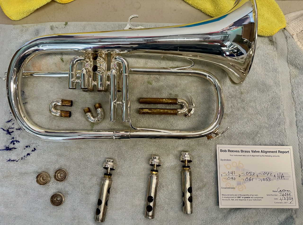 Couesnon Flugelhorn S/n 76064 W/ Reeves & Sonic Clean - Image 3