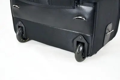 Marcus Bonna Double Trumpet Travel Case with Wheels – Black Fabric – Mint - Image 10