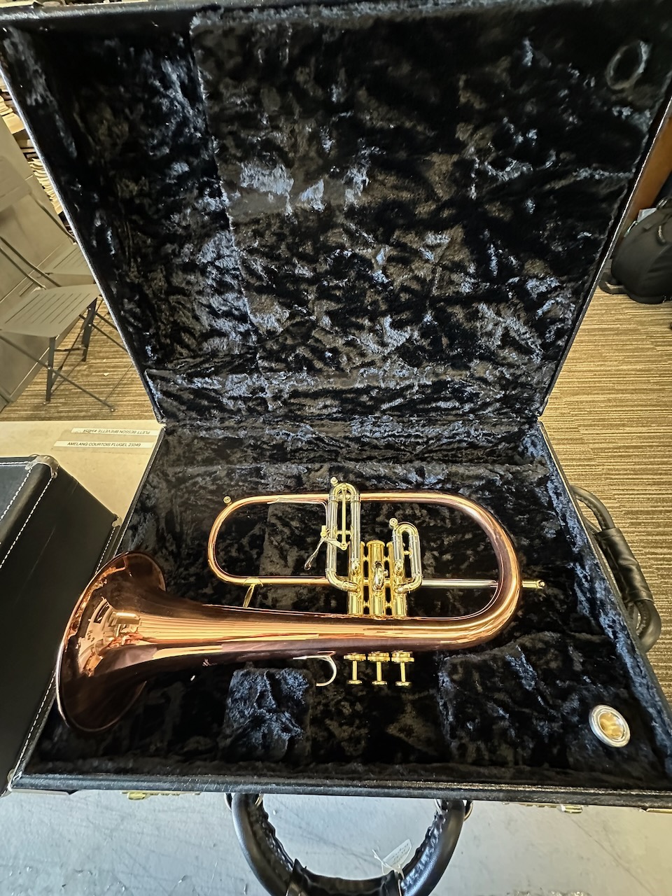 Kanstul Mdl 1525 Flugelhorn S/n 32759 w/ Case and Mpc - Image 3