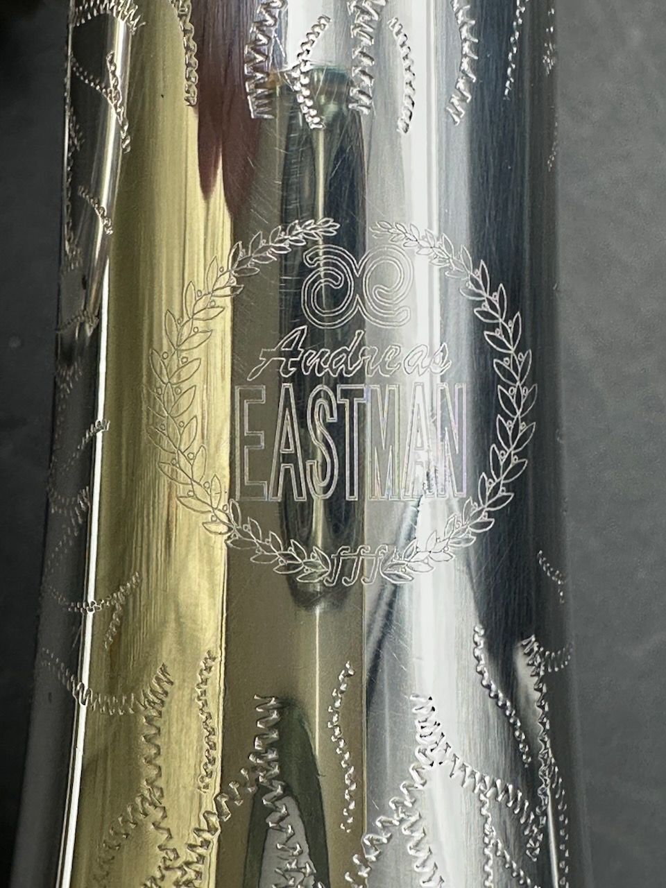 Eastman Mdl ETR 520GS S/n 511288 Silver W/ Gold Trim - Image 15