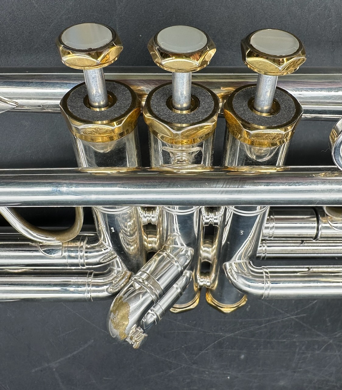 Eastman Mdl ETR 520GS S/n 511288 Silver W/ Gold Trim - Image 13