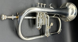 Yamaha YFH-631G Flugelhorn S/n 458175 (Silver Plate) - Image 8