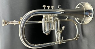 Yamaha YFH-631G Flugelhorn S/n 458175 (Silver Plate) - Image 2