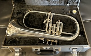 Yamaha YFH-631G Flugelhorn S/n 458175 (Silver Plate) - Image 17